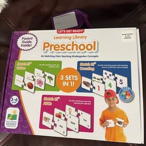 Preschool Matching Game Set pre-k